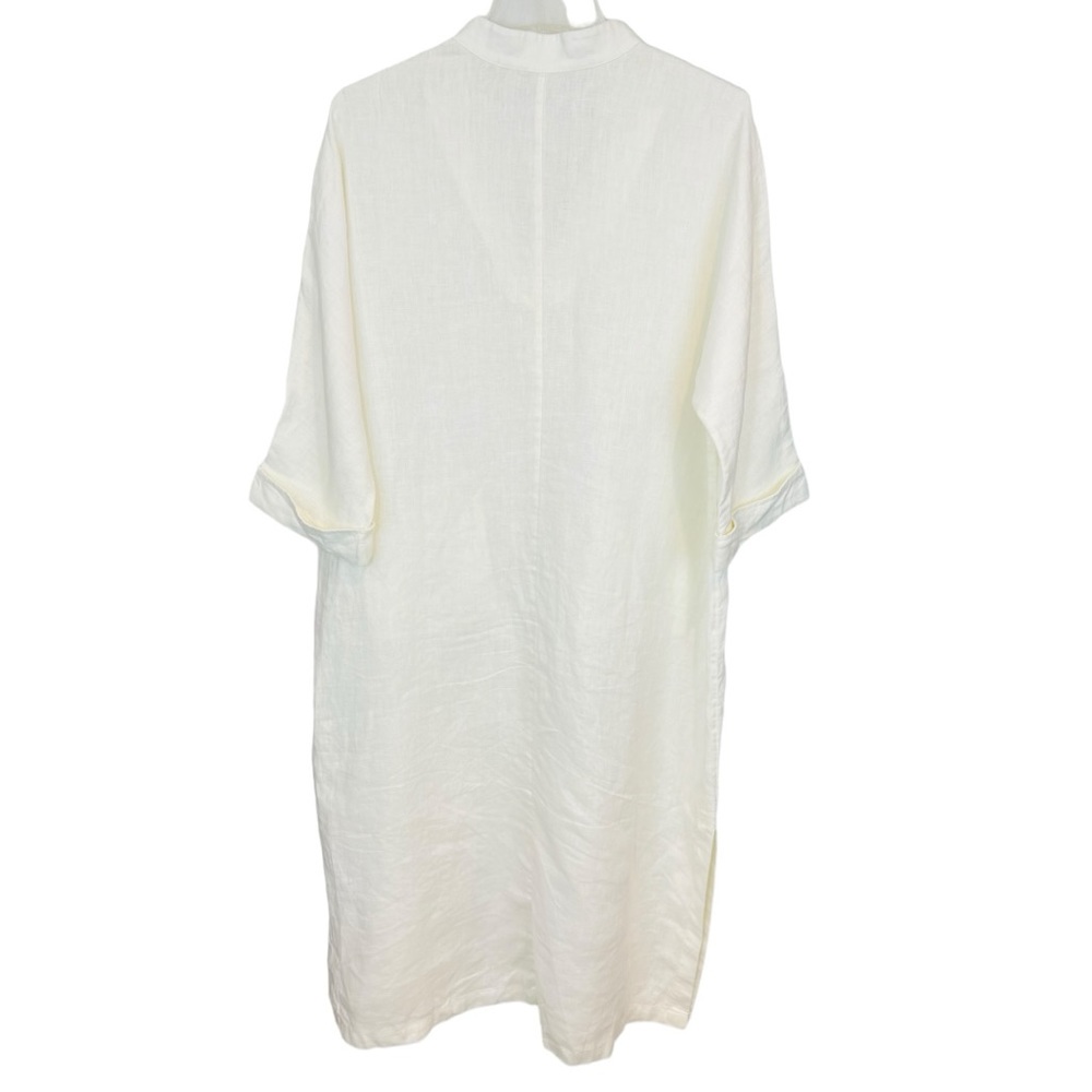 Soft Surroundings Linen V-Neck Maxi Dress - Picture 9 of 14